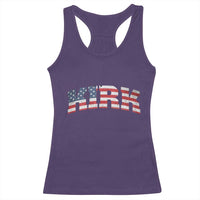 Kirk Racerback Tank Top American Flag Charlie Kirk Last Name Surname Team - Wonder Print Shop