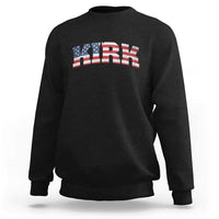 Kirk Sweatshirt American Flag Charlie Kirk Last Name Surname Team - Wonder Print Shop