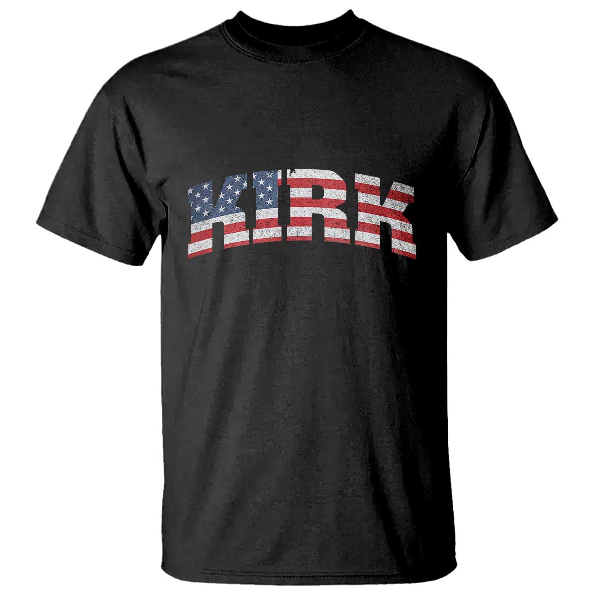 Kirk T Shirt American Flag Charlie Kirk Last Name Surname Team - Wonder Print Shop