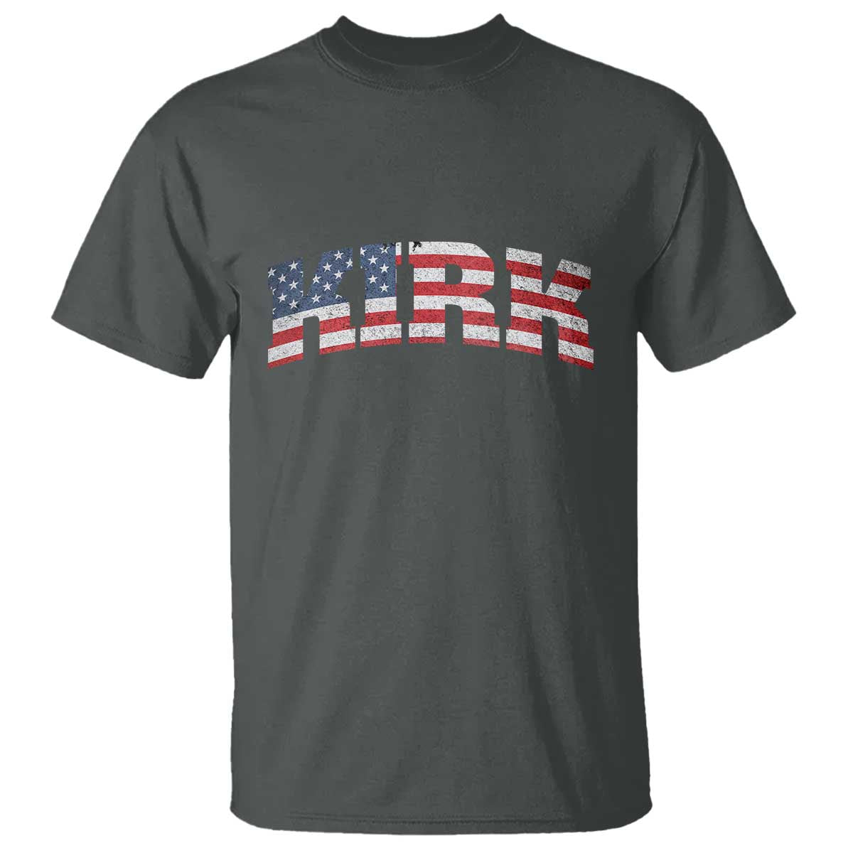 Kirk T Shirt American Flag Charlie Kirk Last Name Surname Team - Wonder Print Shop