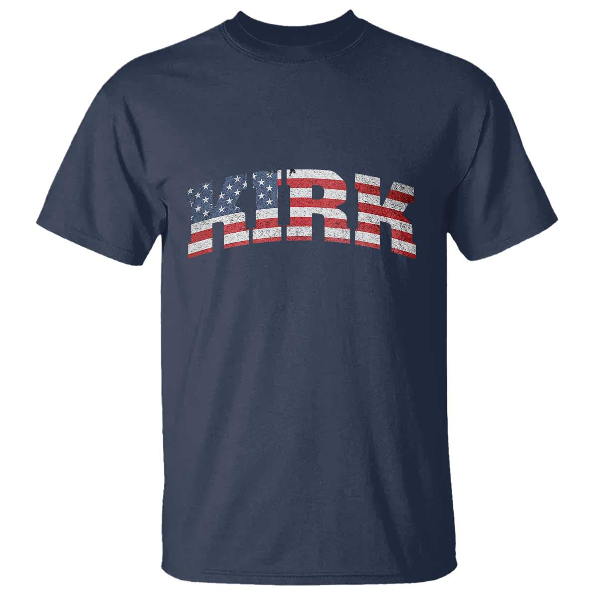Kirk T Shirt American Flag Charlie Kirk Last Name Surname Team - Wonder Print Shop