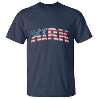 Kirk T Shirt American Flag Charlie Kirk Last Name Surname Team - Wonder Print Shop