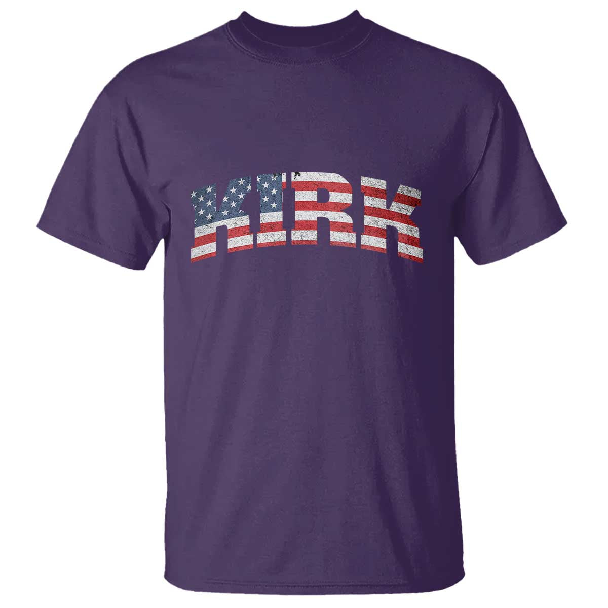 Kirk T Shirt American Flag Charlie Kirk Last Name Surname Team - Wonder Print Shop