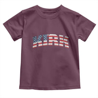 Kirk Toddler T Shirt American Flag Charlie Kirk Last Name Surname Team - Wonder Print Shop