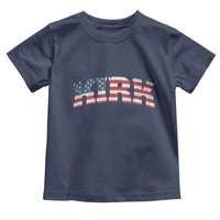 Kirk Toddler T Shirt American Flag Charlie Kirk Last Name Surname Team - Wonder Print Shop