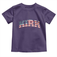 Kirk Toddler T Shirt American Flag Charlie Kirk Last Name Surname Team - Wonder Print Shop