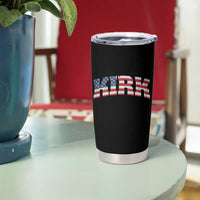 Kirk Tumbler Cup American Flag Charlie Kirk Last Name Surname Team - Wonder Print Shop