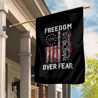 Freedom Over Fear Garden Flag Vintage US American Flag - Wonder Print Shop