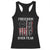 Freedom Over Fear Racerback Tank Top Vintage US American Flag - Wonder Print Shop