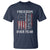 Freedom Over Fear T Shirt Vintage US American Flag - Wonder Print Shop