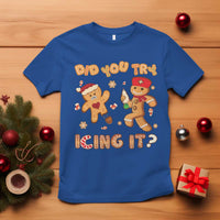 Funny Christmas Nurse T Shirt Did You Try Icing It Gingerbread Man - Wonder Print Shop