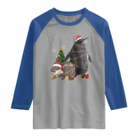 Christmas Pesto and Moo Deng Friendship Raglan Shirt King Penguin Baby Hippo Viral Meme