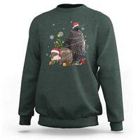 Christmas Pesto and Moo Deng Friendship Sweatshirt King Penguin Baby Hippo Viral Meme - Wonder Print Shop