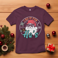Christmas Santa T Shirt I Do It For The Ho's - Wonder Print Shop