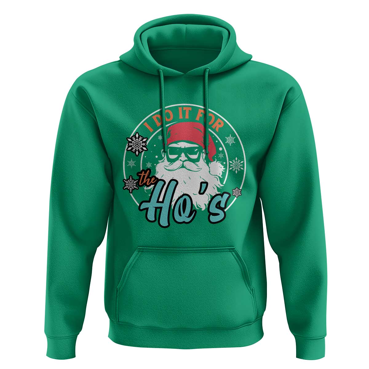 Christmas Santa Hoodie I Do It For The Ho's
