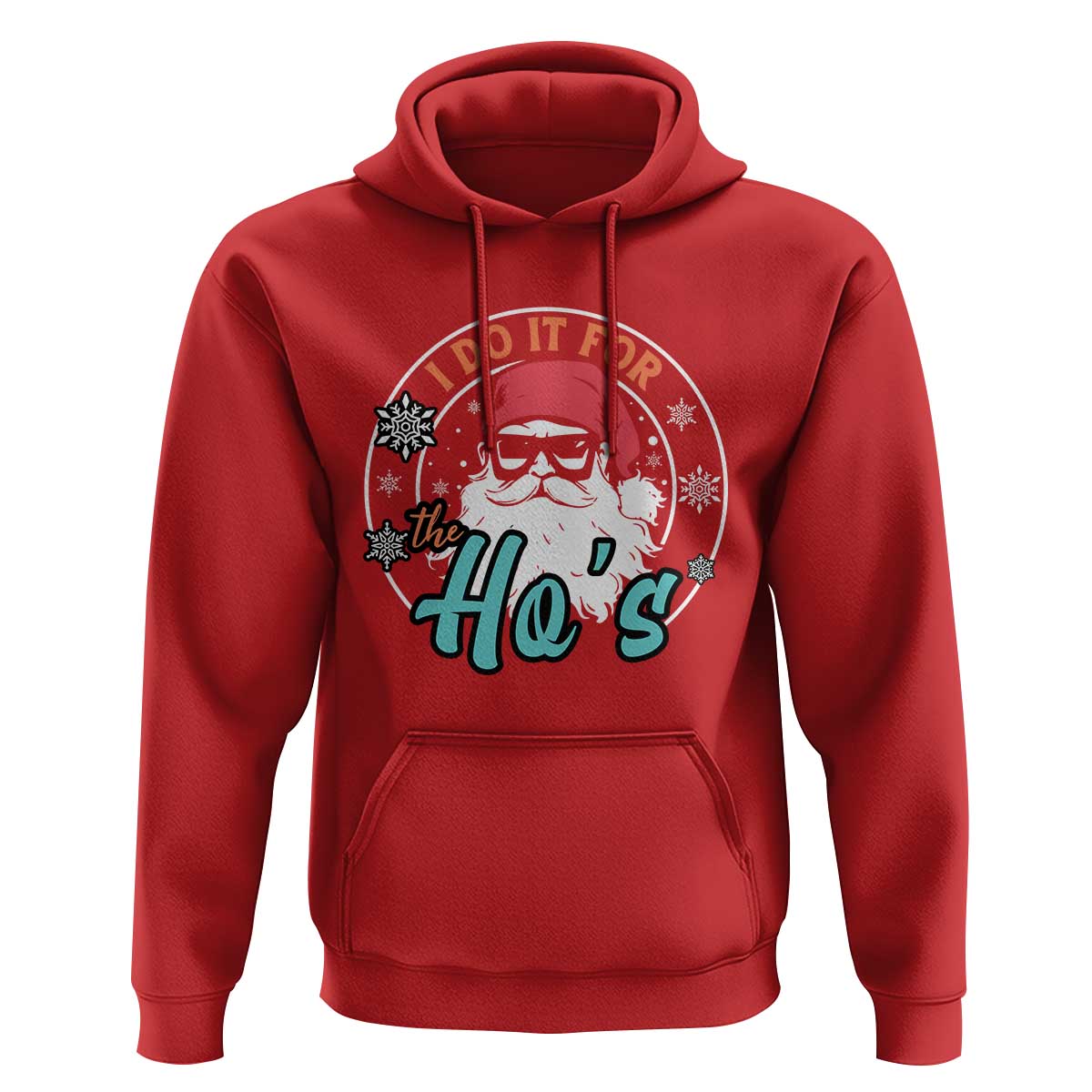 Christmas Santa Hoodie I Do It For The Ho's