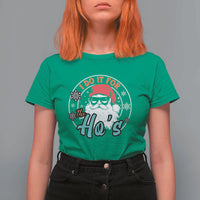 Christmas Santa T Shirt For Women I Do It For The Ho's - Wonder Print Shop