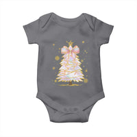 Christmas Tree Bow Baby Onesie Gift For Her