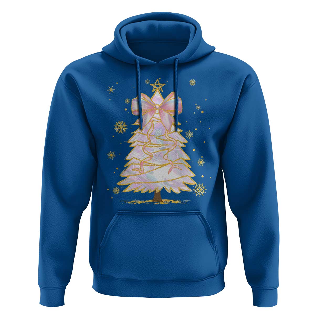 Christmas Tree Bow Hoodie Gift For Her