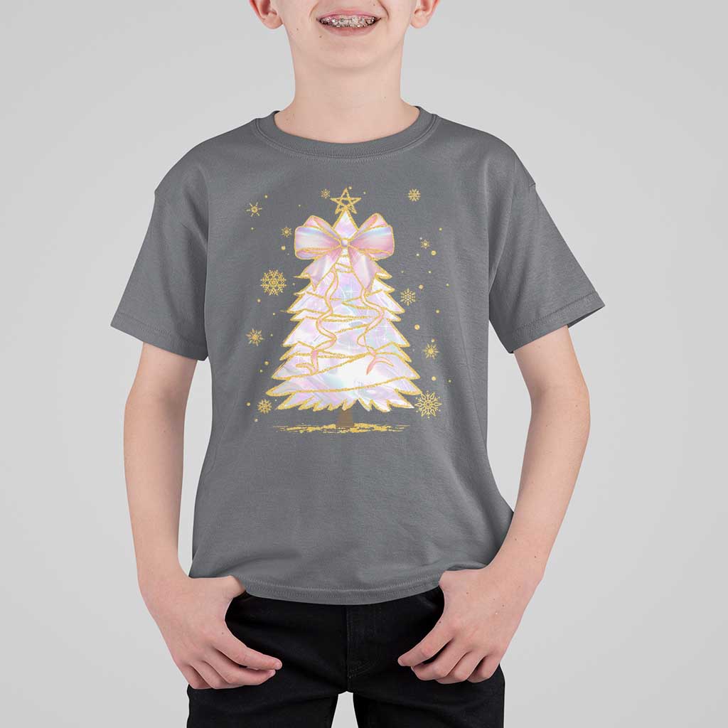 Christmas Tree Bow T Shirt For Kid Gift For Her - Wonder Print Shop