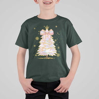 Christmas Tree Bow T Shirt For Kid Gift For Her - Wonder Print Shop