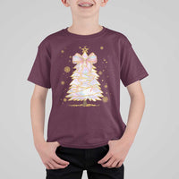 Christmas Tree Bow T Shirt For Kid Gift For Her - Wonder Print Shop