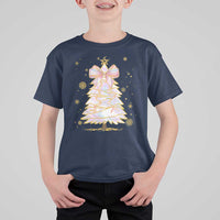 Christmas Tree Bow T Shirt For Kid Gift For Her - Wonder Print Shop