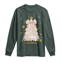 Christmas Tree Bow Long Sleeve Shirt Gift For Her