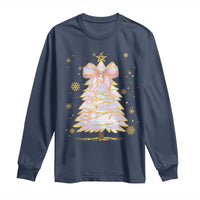 Christmas Tree Bow Long Sleeve Shirt Gift For Her