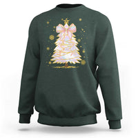 Christmas Tree Bow Sweatshirt Gift For Her - Wonder Print Shop