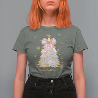 Christmas Tree Bow T Shirt For Women Gift For Her - Wonder Print Shop