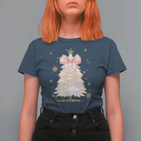 Christmas Tree Bow T Shirt For Women Gift For Her - Wonder Print Shop