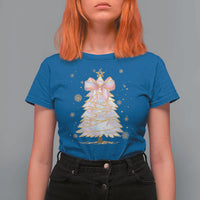 Christmas Tree Bow T Shirt For Women Gift For Her - Wonder Print Shop