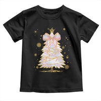 Christmas Tree Bow Toddler T Shirt Gift For Her