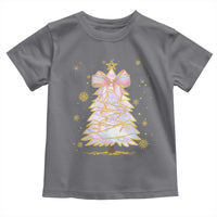 Christmas Tree Bow Toddler T Shirt Gift For Her