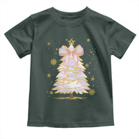Christmas Tree Bow Toddler T Shirt Gift For Her