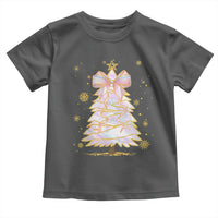 Christmas Tree Bow Toddler T Shirt Gift For Her