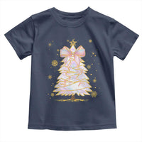 Christmas Tree Bow Toddler T Shirt Gift For Her