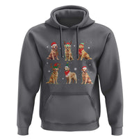 Golden Retriever Christmas Hoodie Gift for Dog Lover Happy New Year Dog Xmas Lights