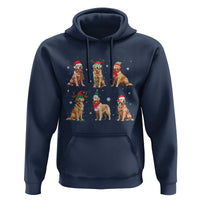 Golden Retriever Christmas Hoodie Gift for Dog Lover Happy New Year Dog Xmas Lights