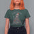 Christmas Racoon T Shirt For Women I'm Fine Everything Is Fine Xmas Lights - Wonder Print Shop