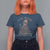 Christmas Racoon T Shirt For Women I'm Fine Everything Is Fine Xmas Lights - Wonder Print Shop
