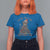 Christmas Racoon T Shirt For Women I'm Fine Everything Is Fine Xmas Lights - Wonder Print Shop