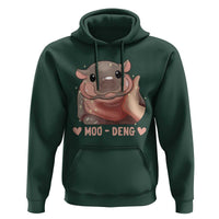 Funny Moo-Deng Hoodie Baby Pygmy Hippo Cute Zoo For Family Tee