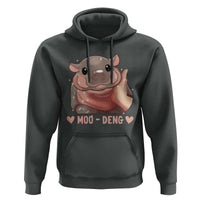 Funny Moo-Deng Hoodie Baby Pygmy Hippo Cute Zoo For Family Tee