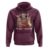 Funny Moo-Deng Hoodie Baby Pygmy Hippo Cute Zoo For Family Tee