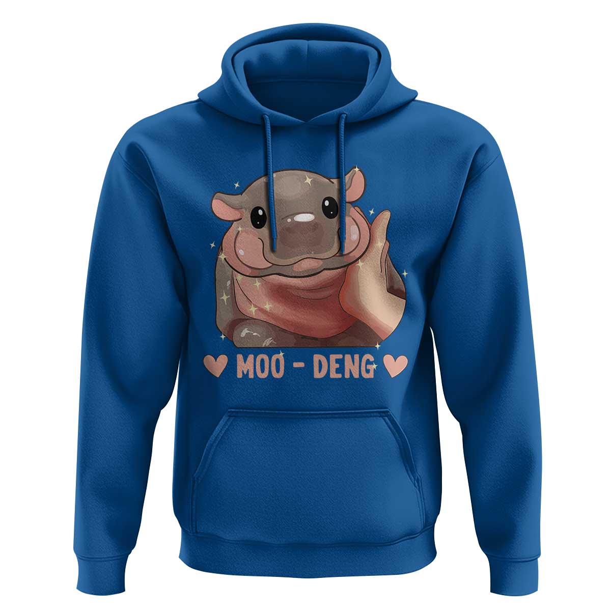 Funny Moo-Deng Hoodie Baby Pygmy Hippo Cute Zoo For Family Tee