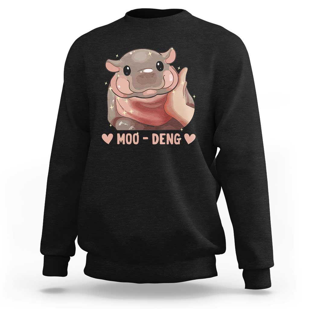 Funny Moo-Deng Sweatshirt Baby Pygmy Hippo Cute Zoo For Family Tee - Wonder Print Shop