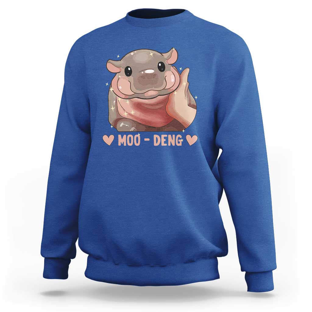 Funny Moo-Deng Sweatshirt Baby Pygmy Hippo Cute Zoo For Family Tee - Wonder Print Shop