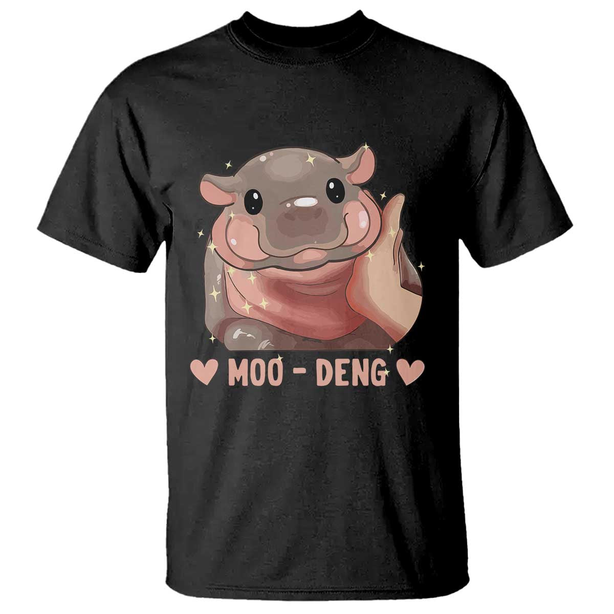 Funny Moo-Deng T Shirt Baby Pygmy Hippo Cute Zoo For Family Tee - Wonder Print Shop